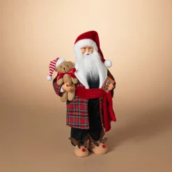 18" Santa in Pajamas Figurine