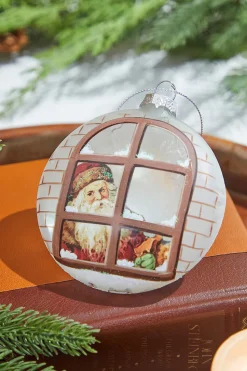 5” Santa In Window Ornament