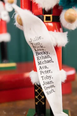 15" Santa Nutcracker with List & Tree