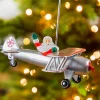 Santa's Biplane Tree Topper
