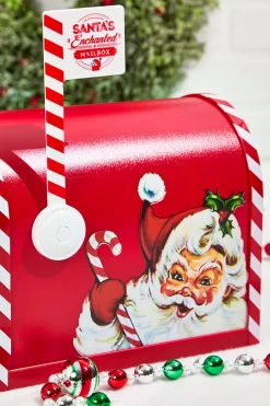 10" Santa's Enchanted Mailbox - Red