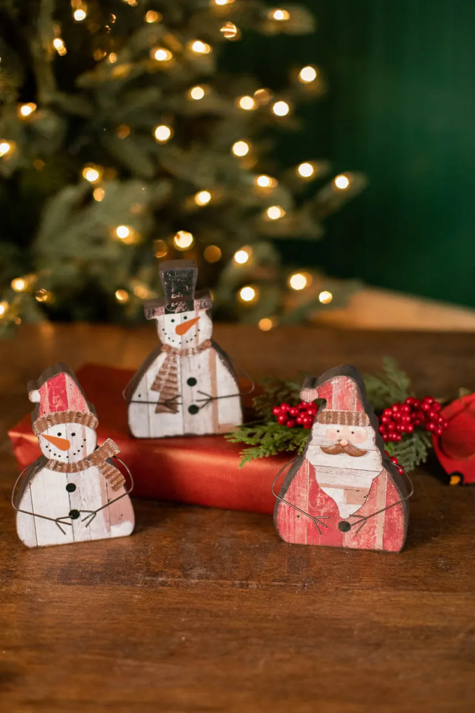 6" Santa/Snowman Decoration