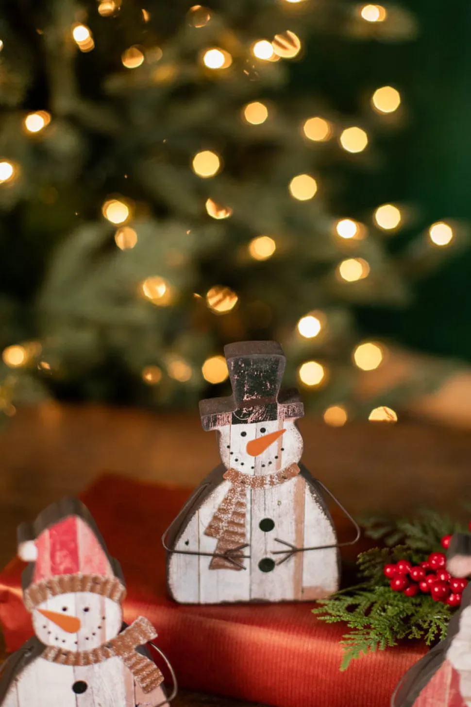 6" Santa/Snowman Decoration