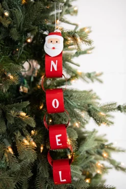 14” Santa/Snowman Metal Ornament