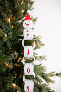 14” Santa/Snowman Metal Ornament