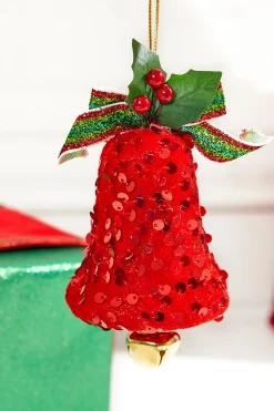 7" Sequin Bell Ornament