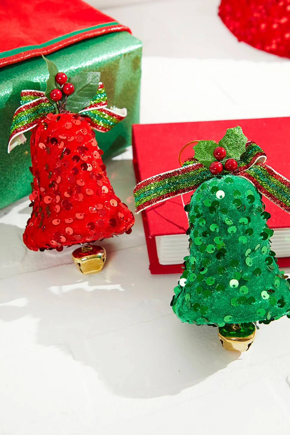 7" Sequin Bell Ornament