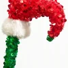 23" Sequin Elf Legs Spray