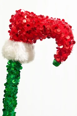 23" Sequin Elf Legs Spray