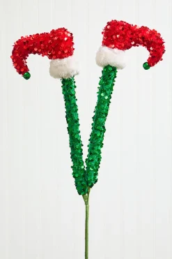 23" Sequin Elf Legs Spray