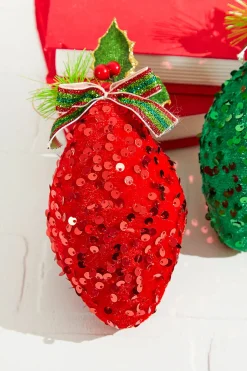 7" Sequin Finial Ornament