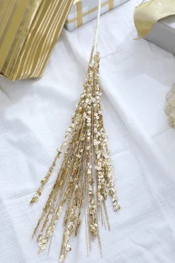 28” Sequin Glitter Grass Spray