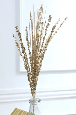 28” Sequin Glitter Grass Spray