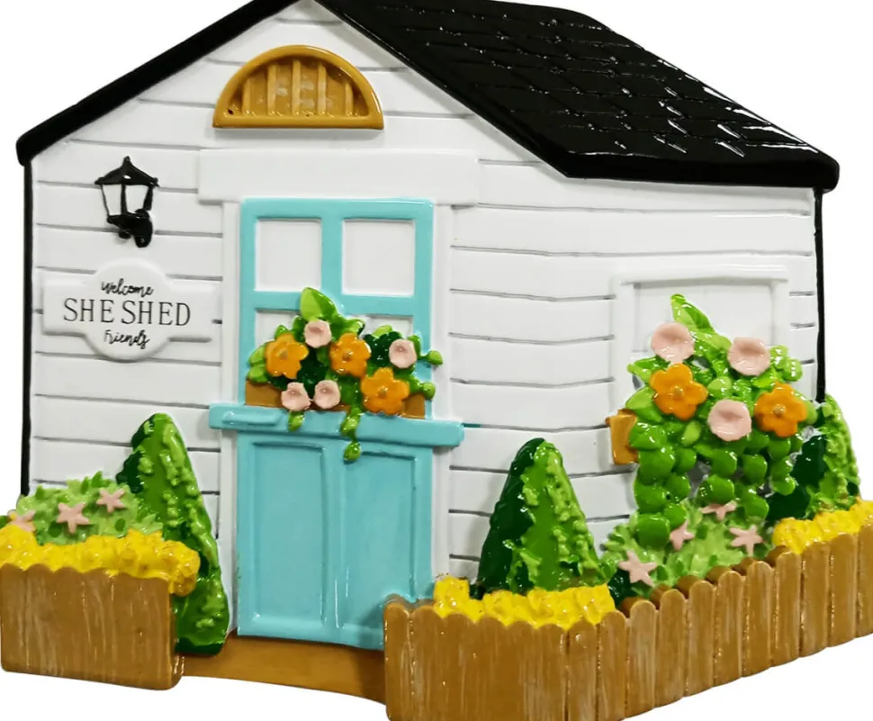 3" She Shed Customizable Ornament
