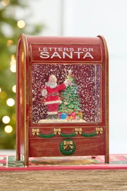 7” Shimmer Santa Mail Box Water Lantern