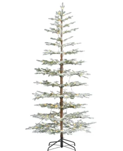 7.5' Sierra Pine Lightly Flocked Tree with 300 Warm White LED Lights