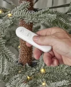 7.5' Sierra Pine Lightly Flocked Tree with 300 Warm White LED Lights