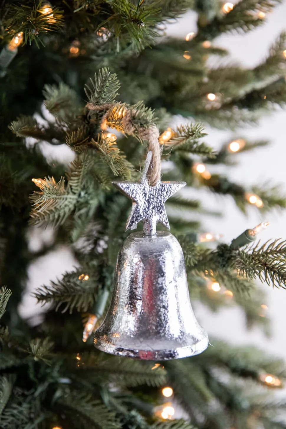 5” Silver Bell Ornament