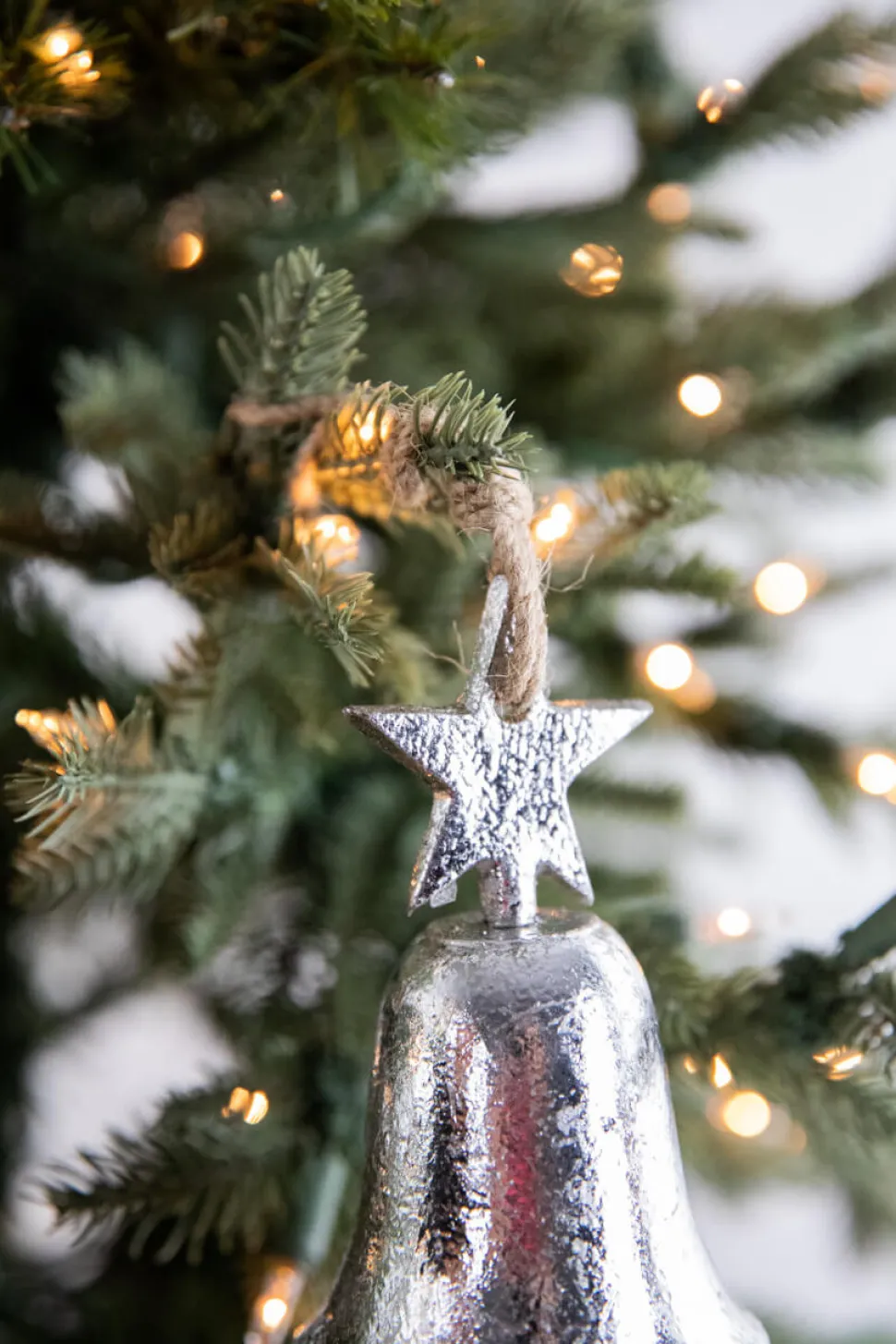 5” Silver Bell Ornament