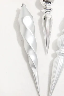 12" Silver Finial Boxed - Set of 4