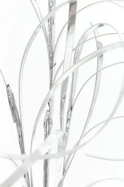 34" Silver Foil Grass Spray