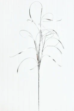 34" Silver Foil Grass Spray