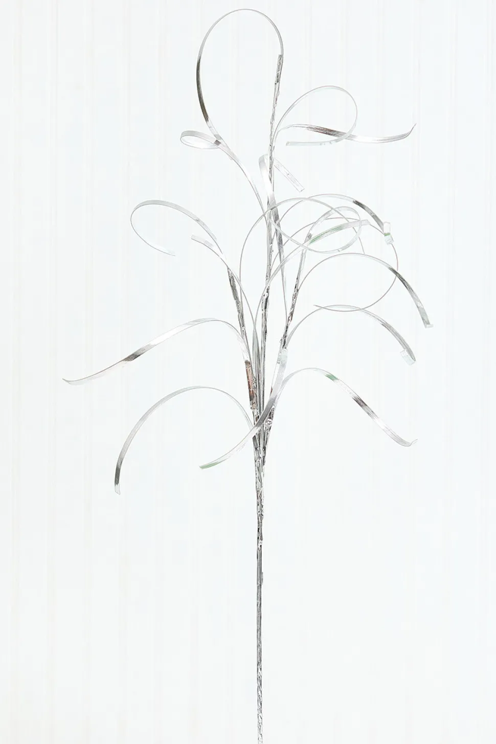 34" Silver Foil Grass Spray