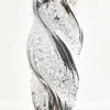 7"- 8" Silver Glass Drop Ornament