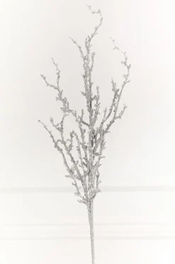 32" Silver Iced Sequin Bead Spray
