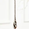 8" Slate Gray Drop Glass Ornament