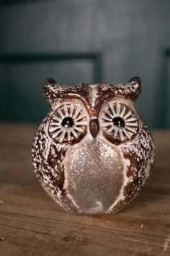 6” Small Glass Owl figurine