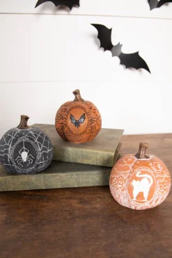 3” Small Resin Vintage Vibes Pumpkin