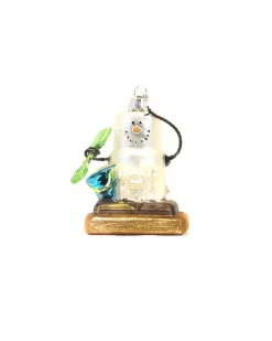 Smore Sand Castle Glass Ornament