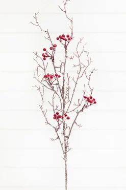 32" Snow Berry Spray