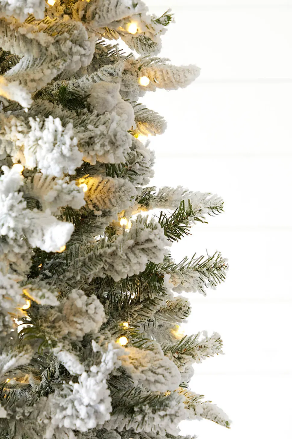 7.5' Snowcrest Pencil Pine Artificial Christmas Tree with 500 Color-Changing Lights
