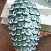 6.5" Snowed Pinecone Ornament - Set of 3