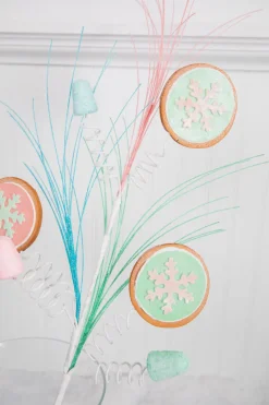 30” Snowflake Cookie Gumdrop Spray