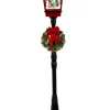 72" Snowing Lamp Post with Elf and Rocking Horse - Mark Roberts