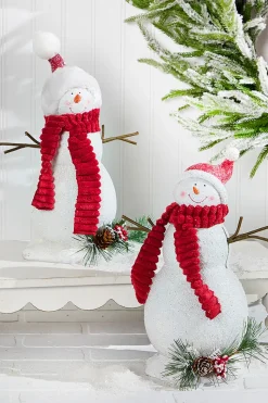 13" Snowman Resin Figure