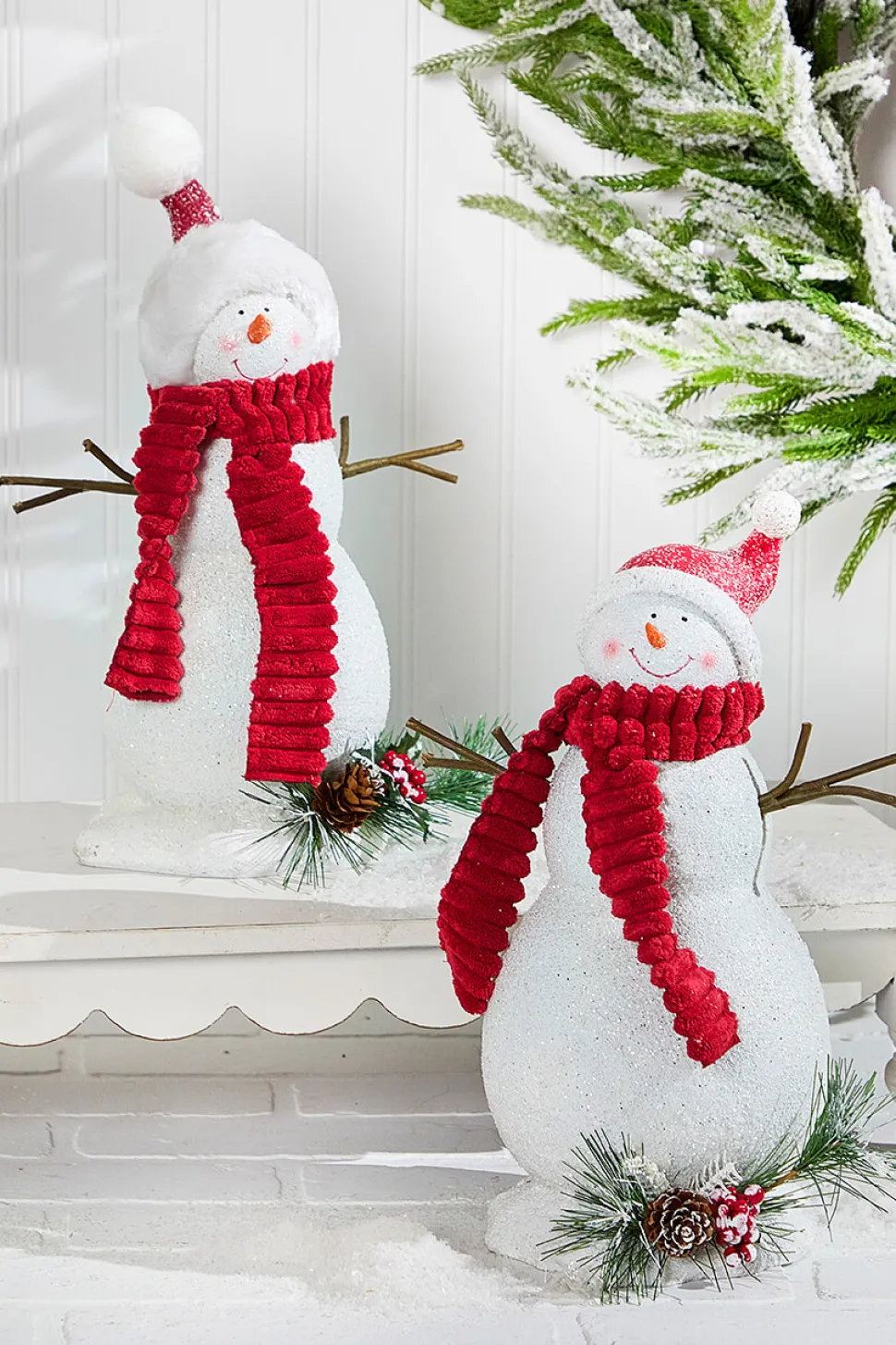 13" Snowman Resin Figure