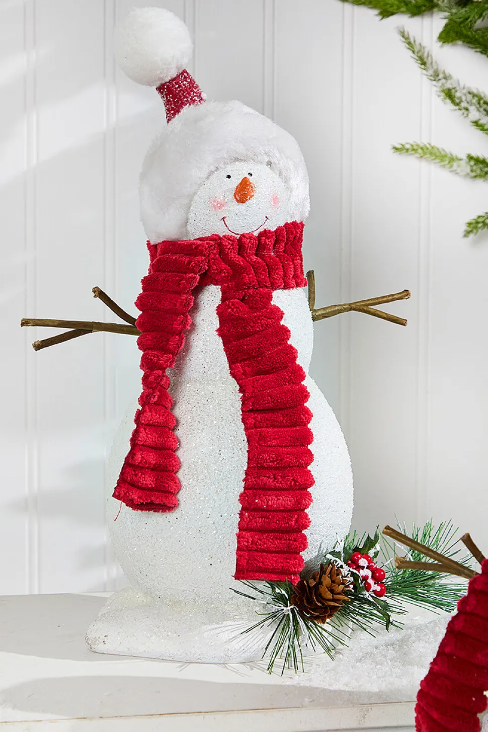 13" Snowman Resin Figure