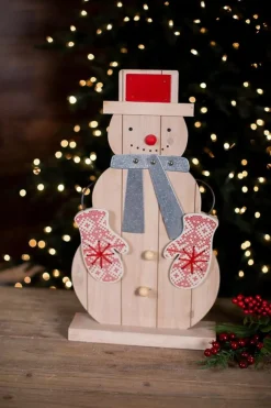 Snowman with Mittens & Scarf Décor