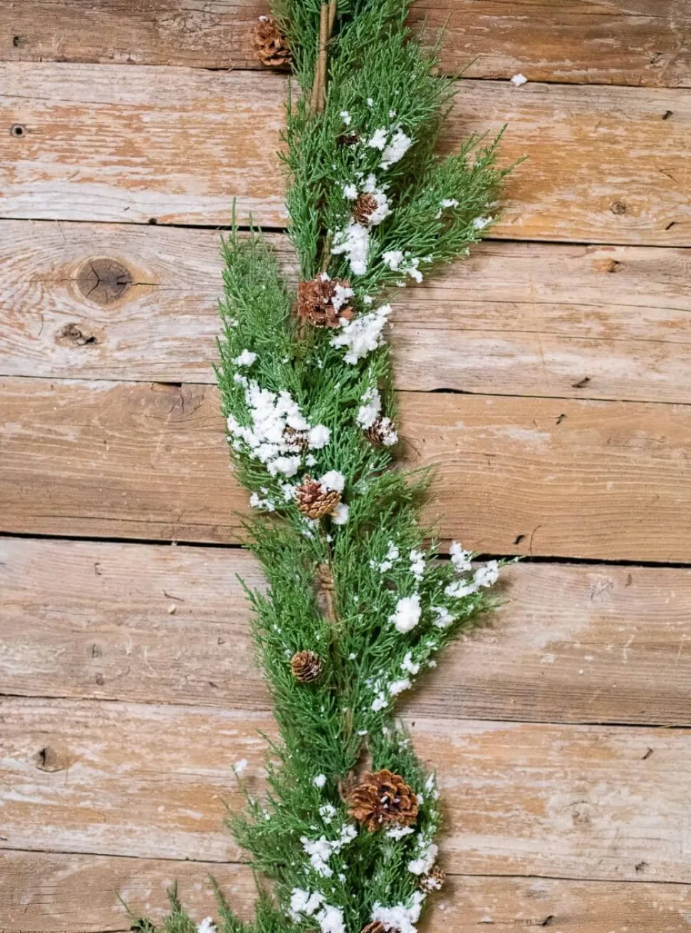 48” Snow Western Cedar Garland
