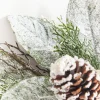 22" Snowy Pinecone & Magnolia Wreath