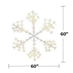 60" Sparkler Snowflake LED RGBWW