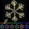 48" Sparkler Snowflake LED RGBWW