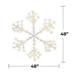 48" Sparkler Snowflake LED RGBWW