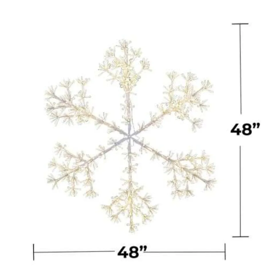 48" Sparkler Snowflake LED RGBWW