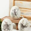 6" Standing Resin Egg - Set of 3