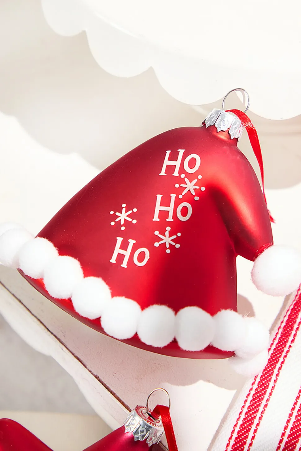 Star/Hat Glass Ornament